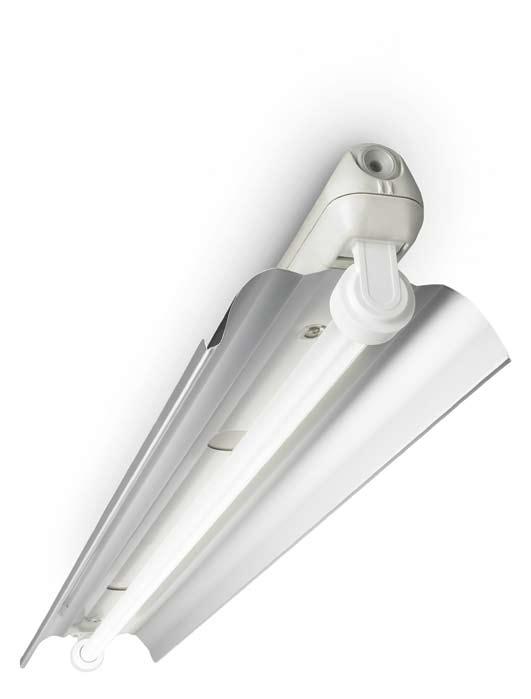 TMW065 TMW065 compact and functional TMW065 is a compact dust- and jetproof batten for 1 or 2 TL-D fluorescent lamps, designed to allow all-round air circulation.