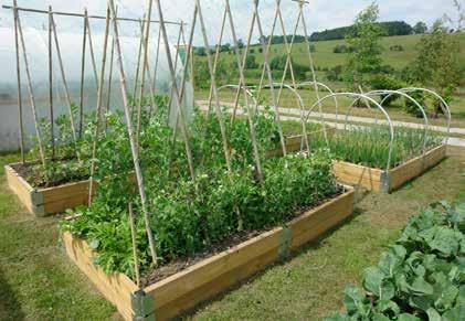 RAISED BEDS AND HOOP KITS Stack Them Up: With our unique brackets you can stack your raised bed - as high as you like.