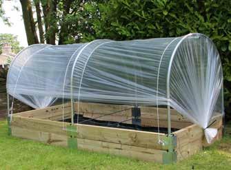 HOOP KITS - Only suitable for 4ft and 6ft wide raised beds Length Width 5ft (1.52m) 10ft (3.1m) 15ft (4.6m) 20ft (6.1m) 25ft (7.6m 30ft (9.1m) 4ft (1.22m) 55.79 86.71 116.59 147.52 177.38 208.