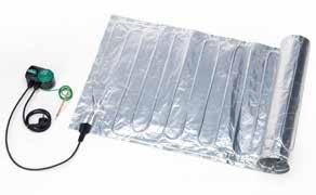 The copper heating element is sandwiched between two layers of aluminium foil and then laminated, to create a heat-mat which distributes uniform heat straight to the base of your seedlings/cuttings.