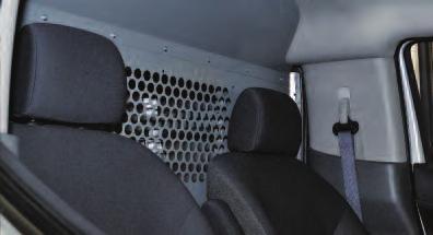 van. Both options securely separate the cab from the cargo area.