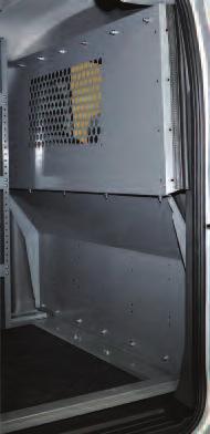 PNVS Steel Partition for NV00 Features all steel panels to safeguard the cab area against moving or