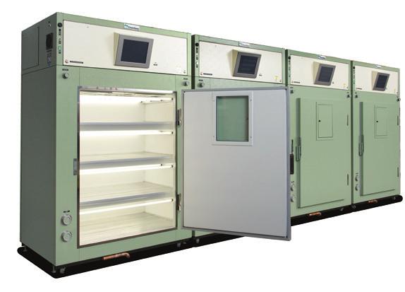 TCC-34 Chamber - Specifications 5.0 REFRIGERATION 5.1 Condenser: Self-contained air-cooled condenser (other options are available). 5.2 Temperature Valve: No maintenance electronic proportional hot gas bypass system for close temperature control and continuous compressor operation.