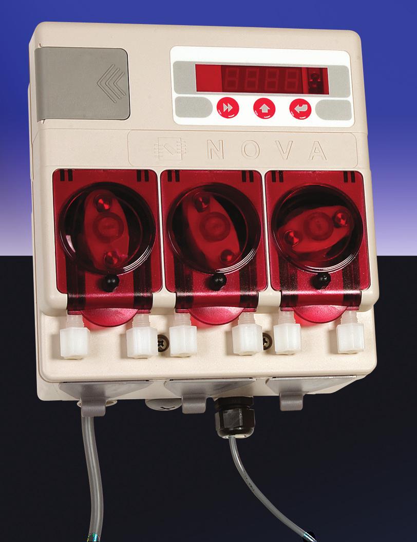 Combine this with long-life, spring-loaded peristaltic pumps, a new Quik-Klip mounting bracket and simplified three button programming and you have the most innovative chemical feed system on the