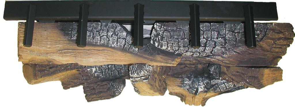 Before you begin: If you are installing logs into the BVP42 model then this fireplace is supplied with a set of three ceramic fiber logs. Do not handle these logs with your bare hands.