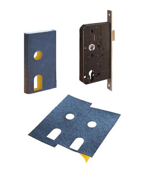 Bespoke kits can be manufactured to suit most ironmongery. Hinge Protection Product Ref Exitex Description Fire Rating 1.31.0800.0031.00 Radius Corner Hinge Pads 100x31mm 30/60 mins 1.31.0810.0031.00 Radius Corner S/A Hinge Pads 100x31mm 30/60 mins 1.