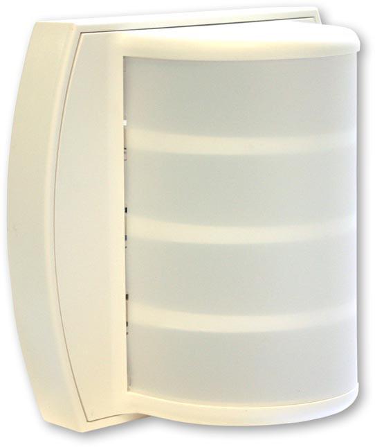 The LI382LED Corridor Zone Light indicates an emergency call by the rapid flashing of the two red LED bulbs associated with the zone or area from which an emergency call has been placed.