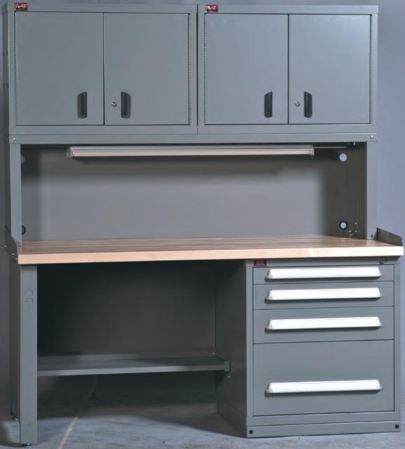 WORK BENCH ACCESSORIES (J) Bookcase Risers Designed to support the weight of up to three, loaded Bookcases Attaches to Work Surface with supplied hardware Corner Riser used to join two adjacent ends