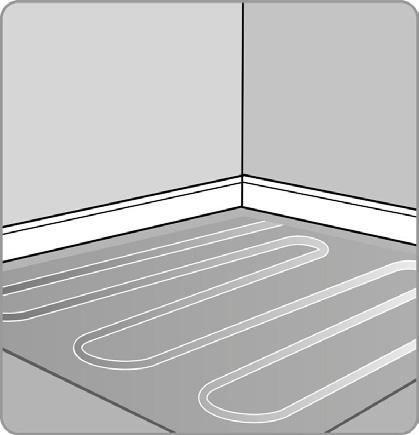 Step 5: Install the carpet or laminate floor Before fitting the floor covering switch on the heating mat to check that it is working - warmth should be noticeable on the surface of the heating mat
