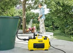 Comfort for home and garden The pumps provide a reliable water supply for
