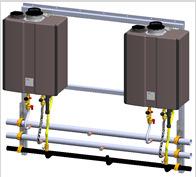 COMMERCIAL WATER HEATING SOLUTIONS Rinnai Tankless Wall Rack Systems Wall Hanging Racks Model Number Description
