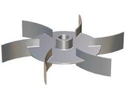 Turbines They resembles multi bladed paddle agitators with short blades, turning at high speeds on a shaft mounted