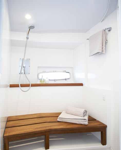 The aft cabin with its en-suite