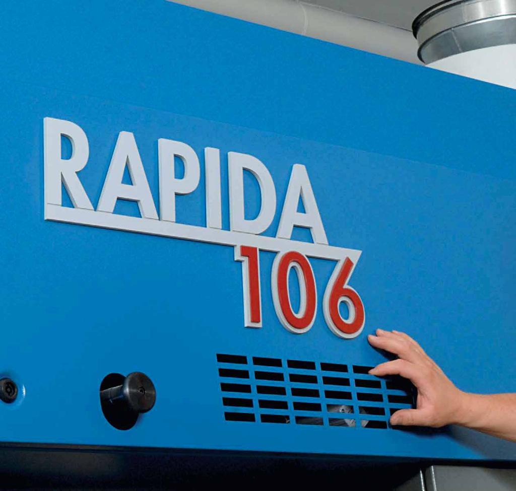Highlights The KBA Rapida 106 Constant innovation for top performance Technology development never stops in fact, key advances sometimes hit the market in such short succession that it is hard work