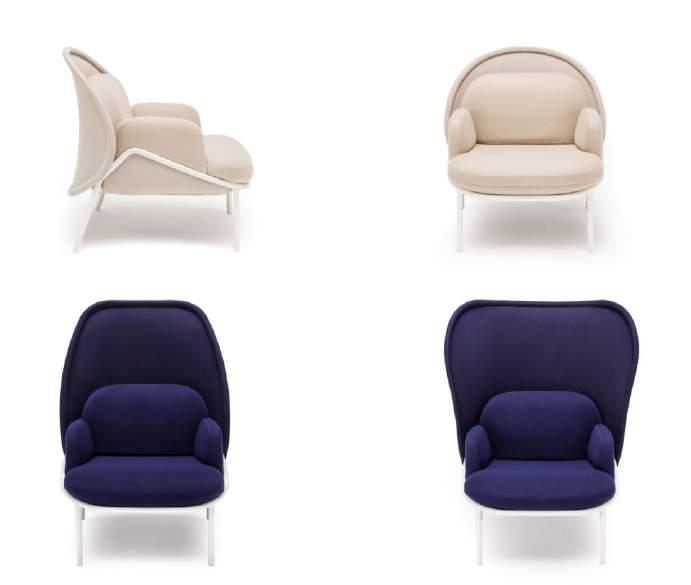 MESH F Group II III Fabric MEDLEY ATLANTIC VITA XTREME SYNERGY Armchair with a small shield - M Standard Option CONFIGURATION SHIELD - Mesh (9 colors Runner). Frame Ø 1" Ø 25mm, upholstered.