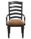 x 41H Ladder back style, upholstered seat Seat: 19W x 18½D x 19H Arm