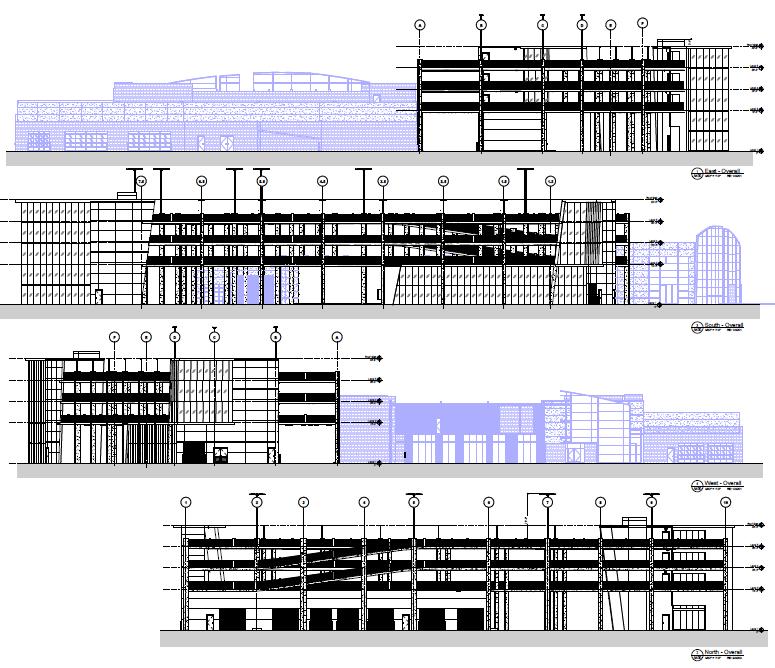 Page 8 P ROPOSED BUILDING ELEVATIONS Northeast Elevation, with I-4 to the right 50 ft. Existing Infiniti dealership 37 ft. 25 ft. Existing Infiniti dealership 25 ft. 32 ft.