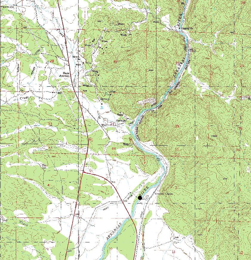 USGS TOPOGRAPHIC MAP Salida West Quadrangle, Colorado UTM: Zone 13; 407588 me; 4274340 mn 7.