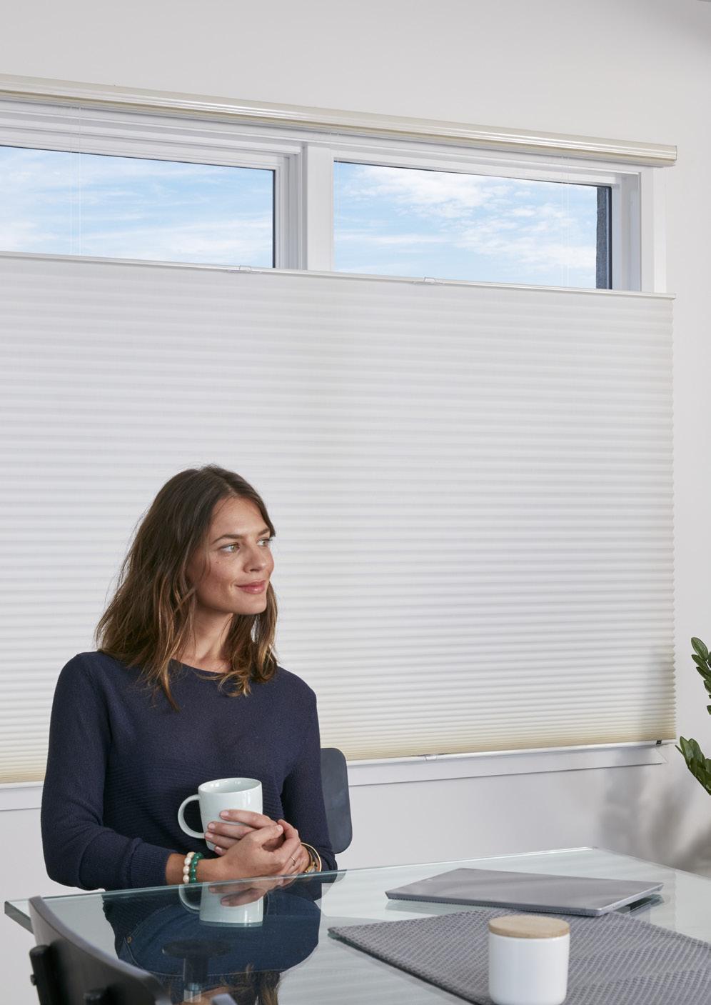 Luxaflex Duette Shades Duette Shades are made of anti-static, dust-resistant fabric which repels dirt and dust. For most Duette fabrics, the following cleaning options are available.