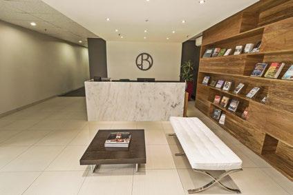 For this welcoming reception area we wanted the focus to be on what they are all about books.