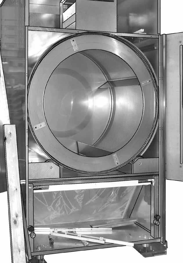 installing the drum are exactly the same as on a dryer with standard door, as