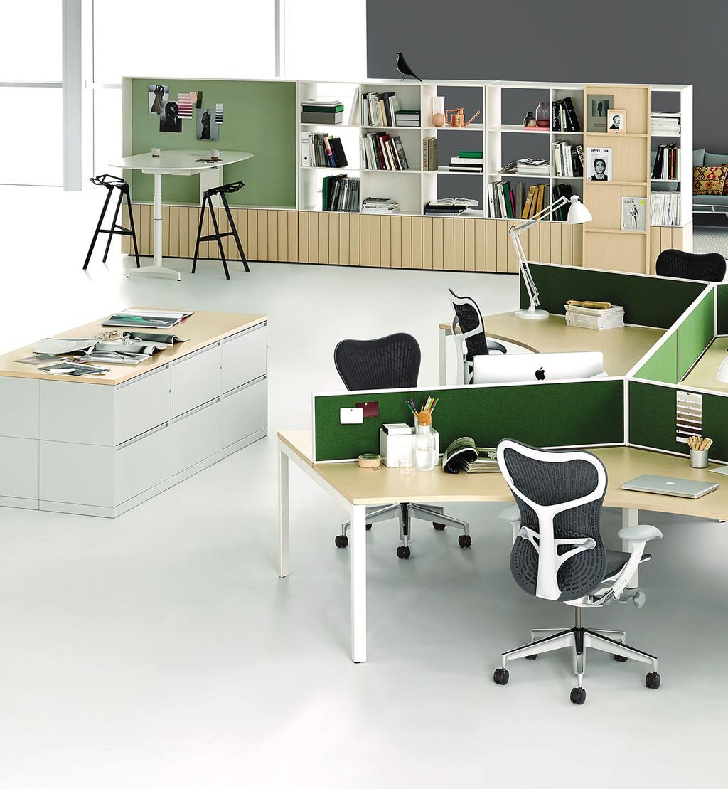 Layout Studio 120-degree desks offer users more