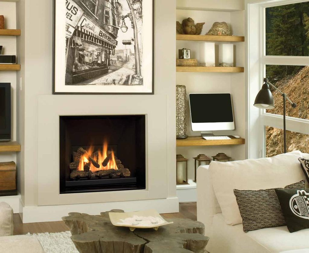 THE VENTANA GAS FIREPLACE FROM VALOR The current large gas fireplace market consists of aesthetic driven products that in fact provide very little, highly inefficient heat.