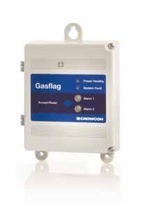 C o n t r o l y s t e m s Gasflag ingle Channel Control Panel Entry level control panel for monitoring any 4-20mA flammable, toxic or oxygen gas detector.