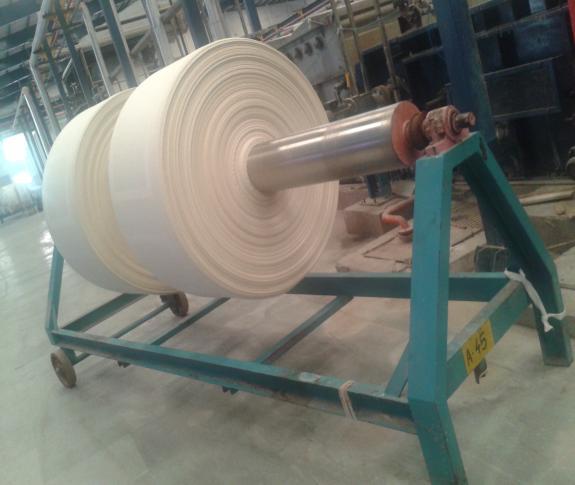 If the machine stops for long time, leader fabric to be put on the