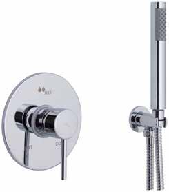 87 Single lever shower rough-in with shower bar, ceramic Monomando ducha empotrar 1/2 con barra de ducha, cartucho cerámico 64B2900CR Chrome / Cromo $ 447.