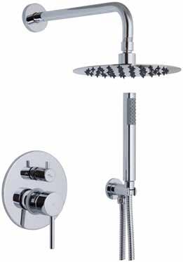 Single lever bath-shower rough-in with shower bar, ceramic Monomando baño-ducha empotrar 1/2 con barra de ducha, cartucho cerámico 64B4900CR Chrome / Cromo $ 741.