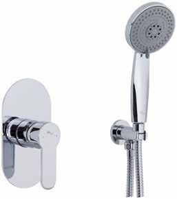 87 Single lever shower rough-in with shower bar, ceramic Monomando ducha empotrar 1/2 con barra de ducha, cartucho cerámico 42B2900CR Chrome / Cromo $ 496.