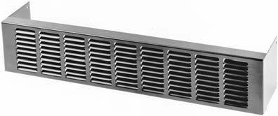 OPTIONAL FEATURES LOUVERED INLET GRILLE FOR MODEL "F" The