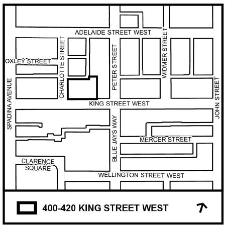 STAFF REPORT ACTION REQUIRED 400-420 King Street West - Zoning Amendment Application - Preliminary Report Date: December 15, 2017 To: From: Wards: Reference Number: Toronto and East York Community
