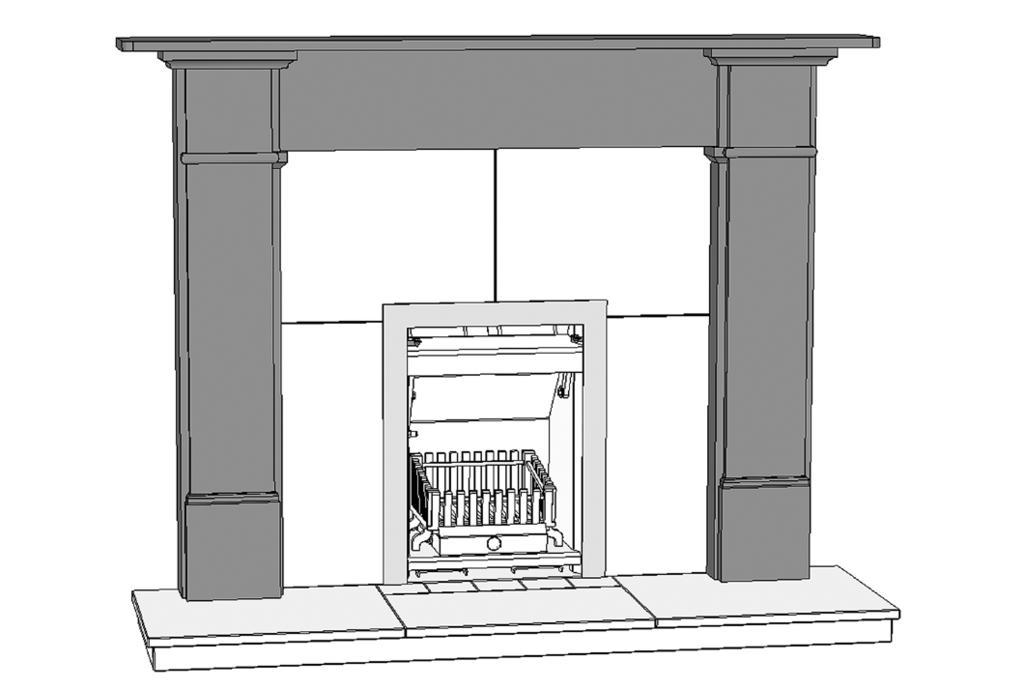 SITE REQUIREMENTS 3.5 If there is no existing fireplace or chimney it is possible to construct a suitable non-combustible housing and hearth setting.