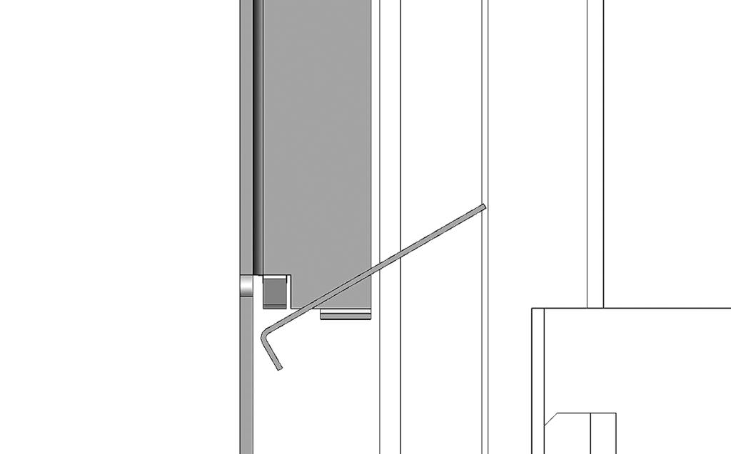 the frame brackets and lower into bracket 