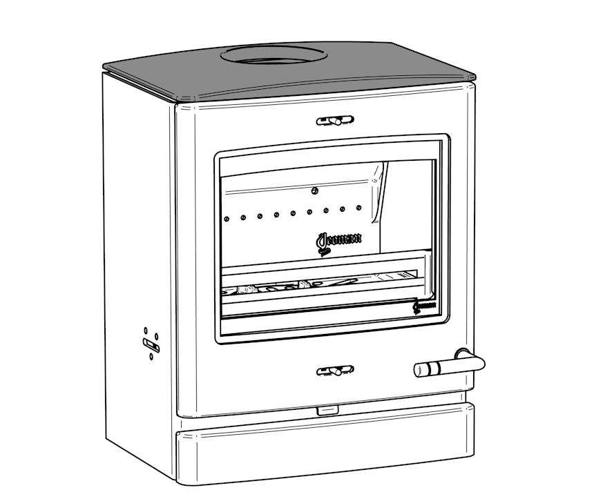 Installation Instructions 6. Cast Top This appliance can be fitted with an optional cast top plate. The type of plate will depend on whether the appliance is installed with a top* or rear flue exit.