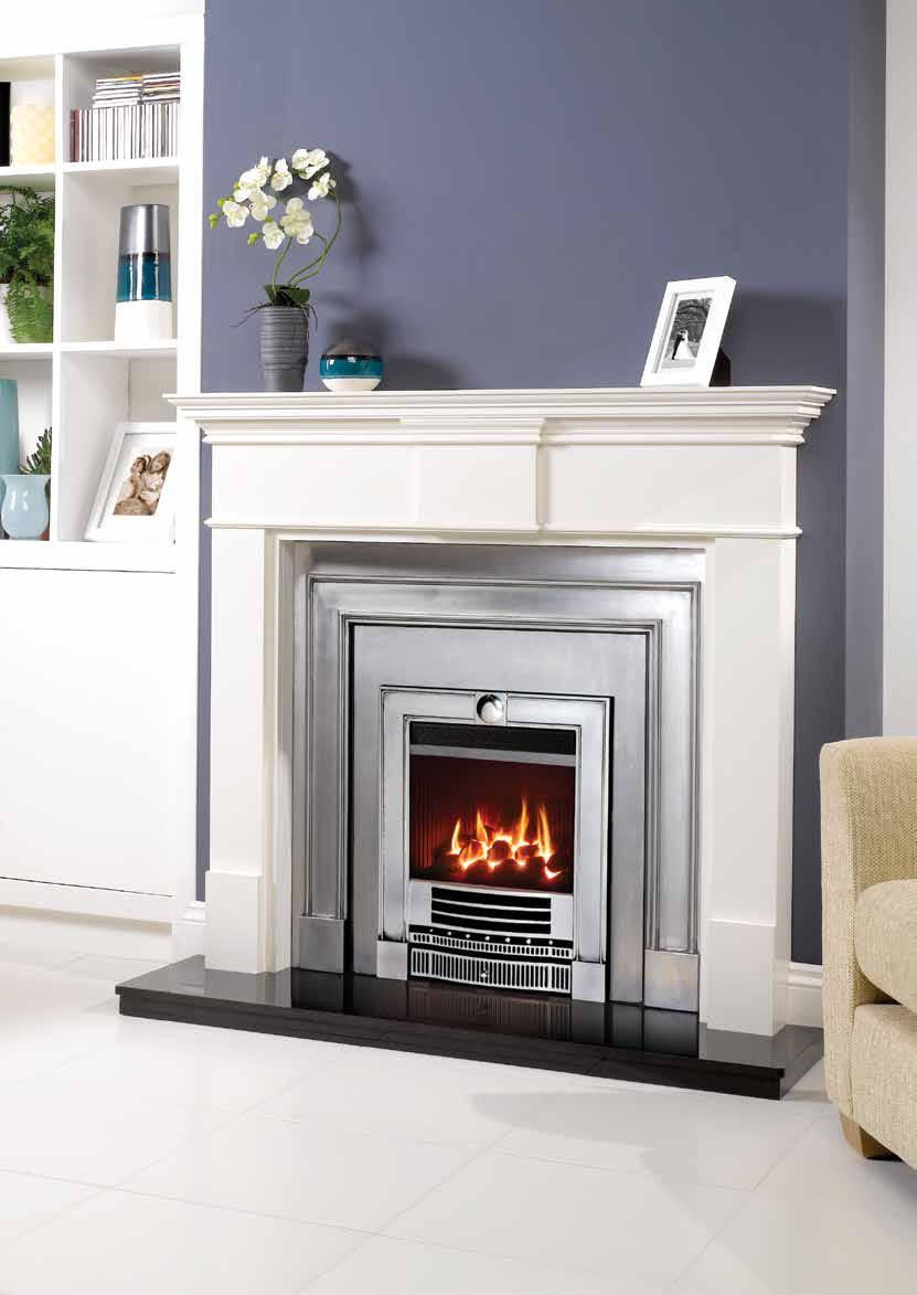 Logic HE, Balanced Flue coal fuel bed with Polished Winchester complete