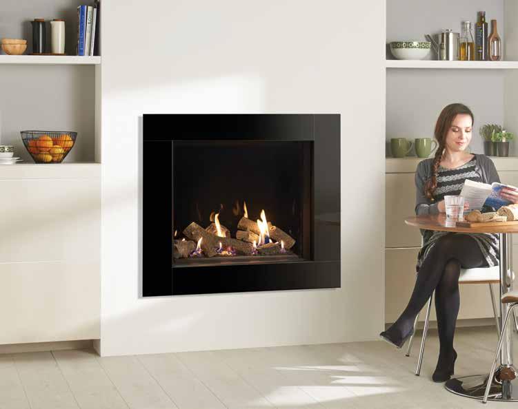 Riva2 750HL Icon XS with Black Glass Lining. To view & download our complete range of brochures, simply scan this code or visit www.gazco.com Your Gazco stockist: 3.