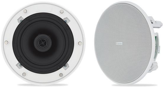 SPEAKERS SF 26X TWO-WAY SOUNDFIELD OPEN BACK 8 OHM CEILING SPEAKERS Open back, infinite baffle design 8 ohm nominal impedance 6.5" (16.5 cm) polypropylene woofer 3/4" (1.