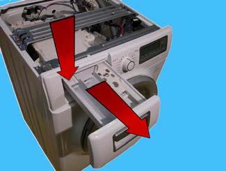 Remove the screw which secures the control panel to