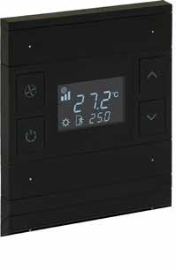 All-in-one thermostat and switch +/- 0,3 C measurement accuracy Comfort, night and away-stay modes Icon option Fully automatic