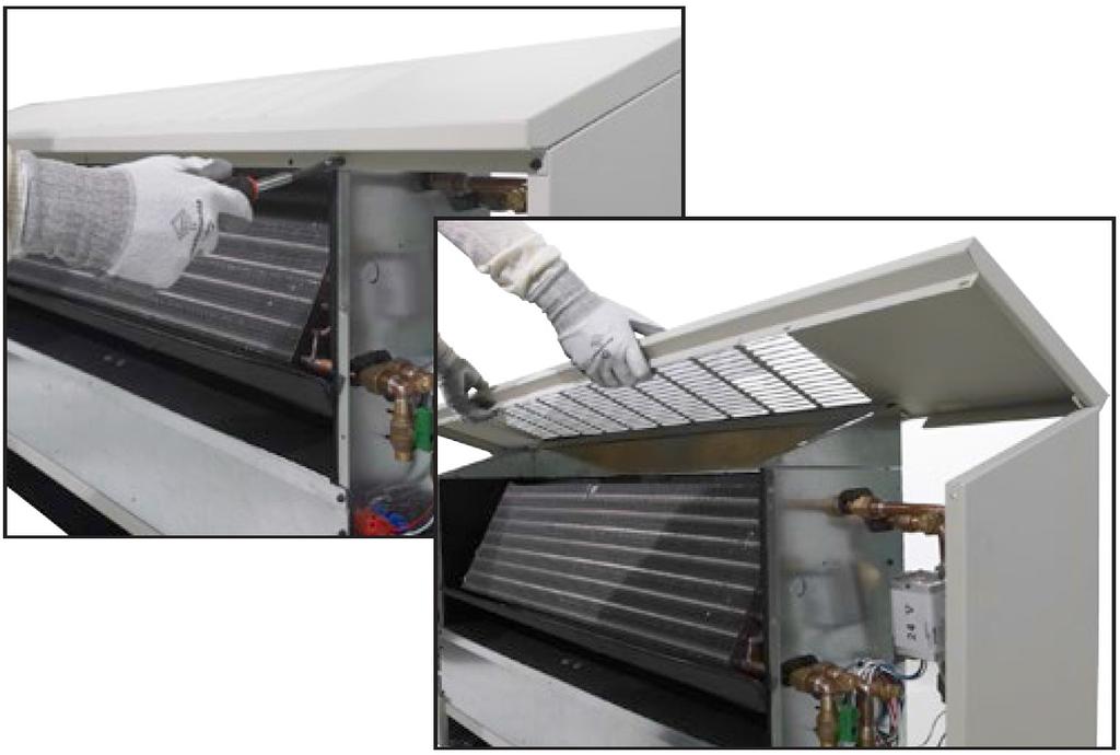 FAN DECK The fan/drain pan assembly is easily removable for service access to motors and blowers at, or away from, the unit.