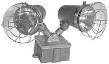 INCANDESCENT FIXTURE Single light unit for 150PAR38, 200 or 300 watt R40 medium base lamp.
