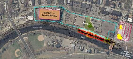 Naugatuck TOD Existing Train Station Town Hall Relocated Train Station Project Area: Today - 4 Downtown Parcels Access to