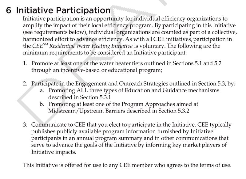 Initiative Participation Proposal