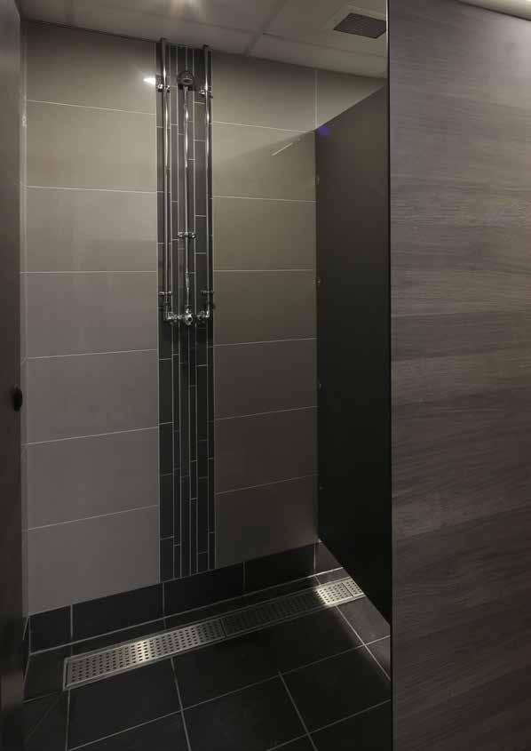 FORTE Impervious to water, Forte is ideal for shower and wet area changing cubicles. Optional floor to ceiling cubicles are also available with minimal floor clearance for increased privacy.