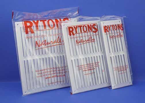Rytons LVMIXWH Handy box of 32 mixed size louvre ventilators Rytons