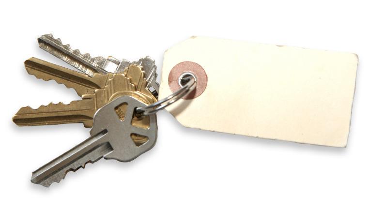 Look after the spare keys to your home.