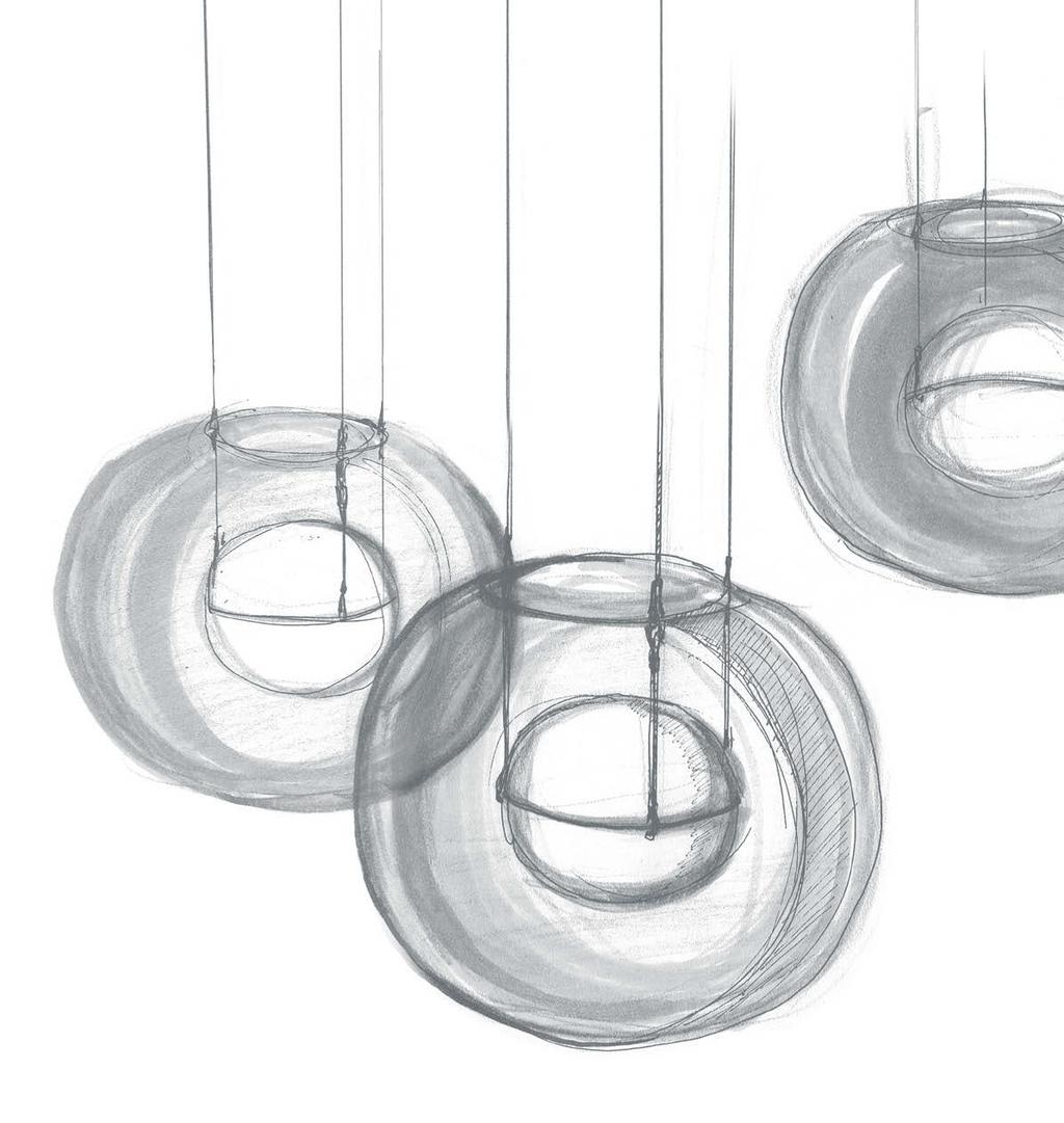 Lights by designer Lucie Koldova embody a gentle poetry, simplicity, purity, and balanced proportions.